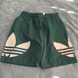 Adidas Dark Green Men's Athletic Shorts